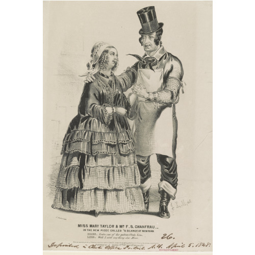 Miss Mary Taylor & Mr. F. S. Chanfrau, A Glance At New York, 1848