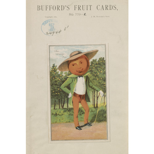 Bufford's Fruit Cards, No. 779-2 Orange, 1887