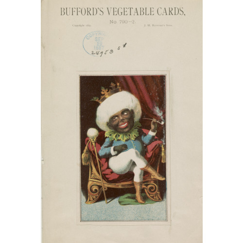 Bufford's Vegetable Cards, No. 790-2 Cotton, 1887