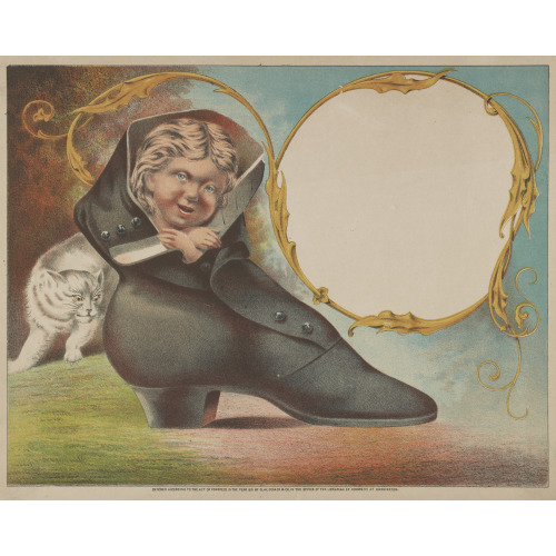 Tradecard: Child In A Boot, 1871