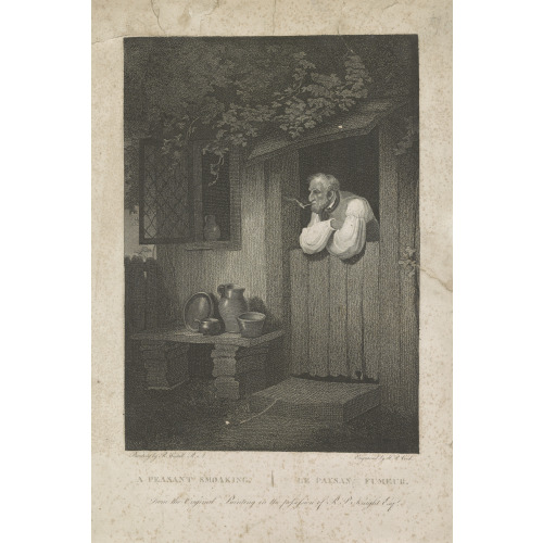 A Peasant Smoaking Le Paysan Fumeur, circa 1815