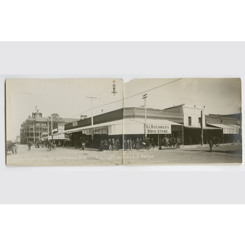 The Busy Corner Of Phoenix, Arizona, 1908