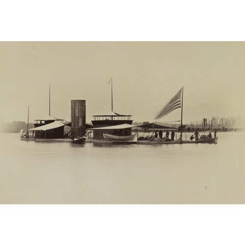 Double Turreted Monitor, Onondaga, James River, Va., circa 1864