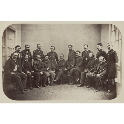 Major General Geo. G. Meade And Staff, circa 1865