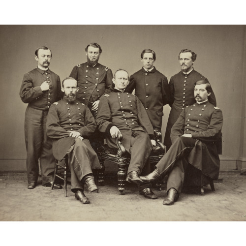 Bvt. Brig. General J. W. Fisher And Staff, circa 1861