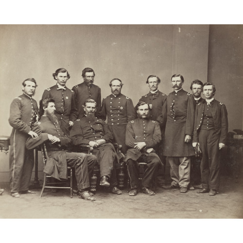 Bvt. Brig. Gen. Daniel Dustin And Staff, circa 1861
