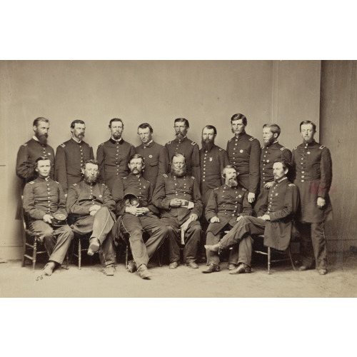 Brvt. Maj. General Wm. T. Ward And Staff, circa 1861