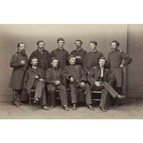 Bvt. Brig. Gen. Wm. Coggswell And Staff, circa 1861