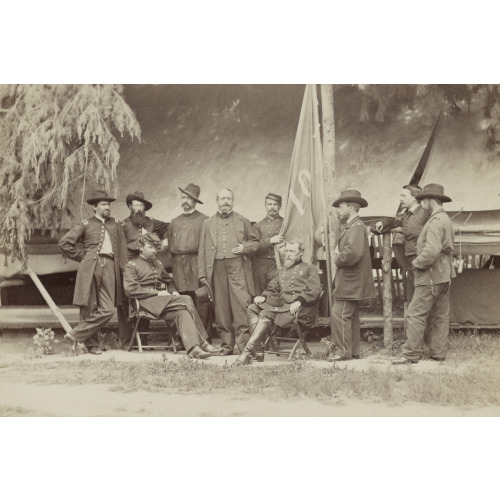 Major General D. B. Birney And Staff, circa 1861