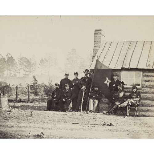 Bvt. Major General R. S. Foster And Staff, circa 1861