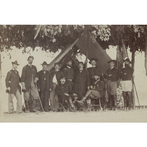 Brig. General J. H. Ledlie And Staff, circa 1861
