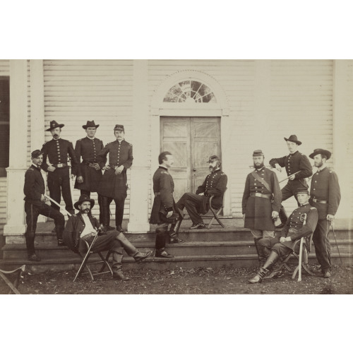 General George G. Meade And Staff, Culpeper, Va. Sept. 1863