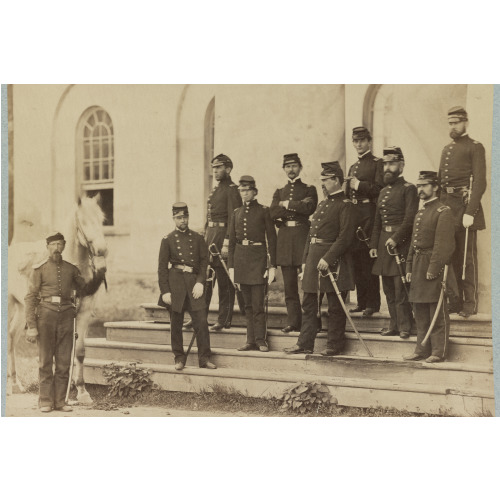General Irvin Mcdowell And Staff, Arlington House, Va., circa 1862