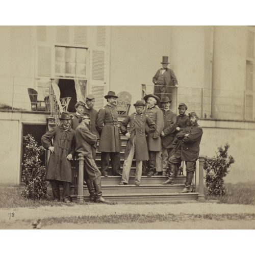 Major General E. O. C. Ord And Staff, circa 1861
