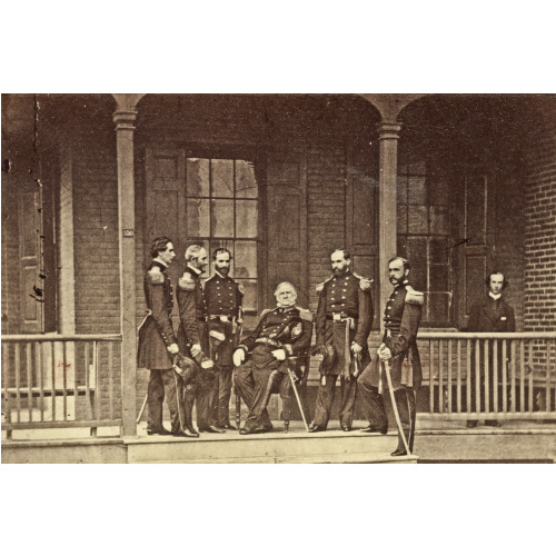 General Winfield Scott & Staff, circa 1861