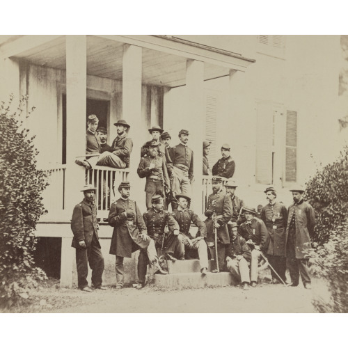 Major General P. H. Sheridan And Staff, circa 1861
