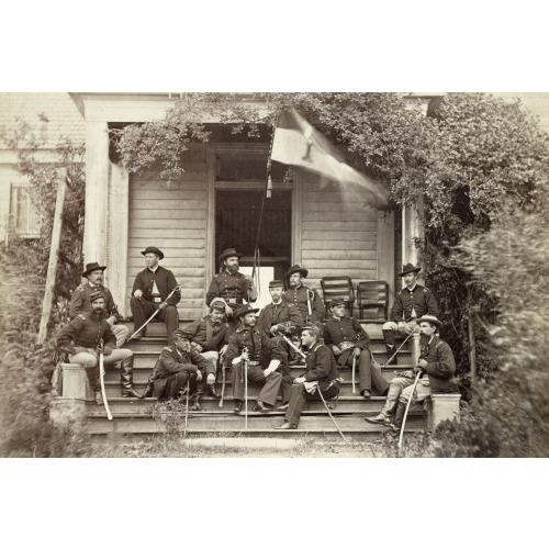 Bv't. Major General A. T. A. Torbert And Staff, circa 1861