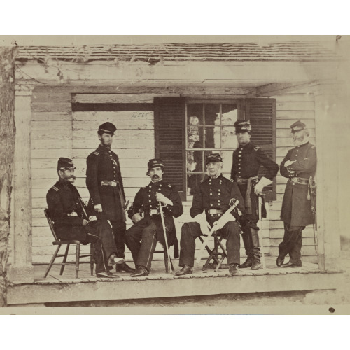 Brig. General J. S. Wadsworth And Staff, circa 1861