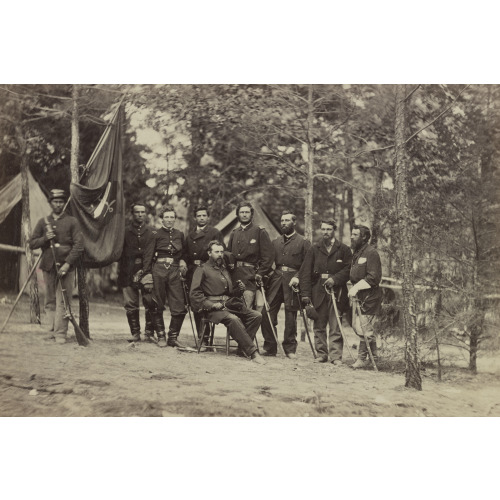 Bv't. Maj. Gen. O. B. Willcox And Staff, circa 1861
