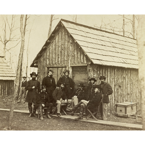 Field And Staff Officers Of 50th New York Engineers Camp Near Rappahannock Station, Va., March, 1864