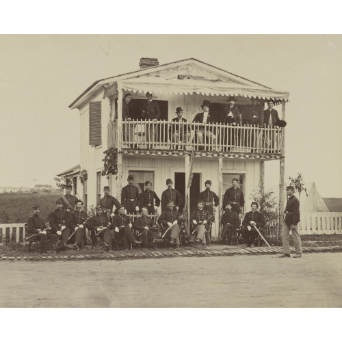 Officers Of 2d New York Heavy Artillery Fort C. F. Smith, Near Washington D.C., August, 1865