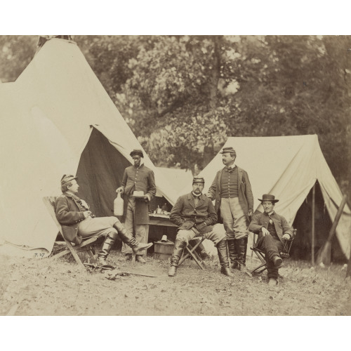 Group Of Officers At Headquarters Army Of Potomac, June 1863