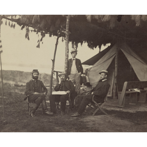 Officers Of 5th U.S. Cavalry Near Washington, D.C., June, 1865