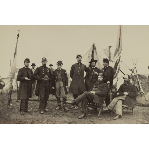 Officers Of 139th Pennsylvania Infantry, circa 1862, View 2