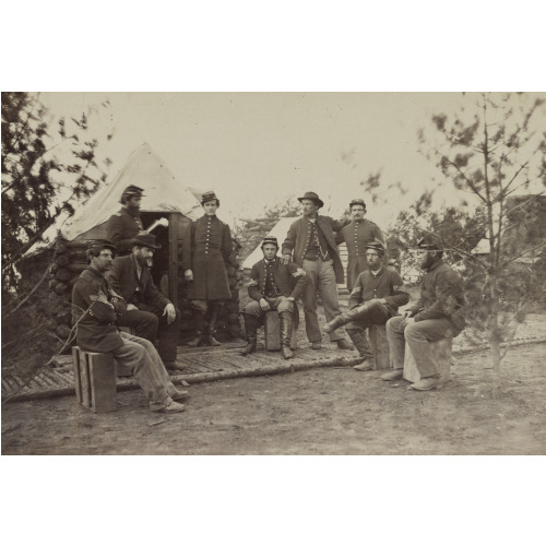 Officers And Non-Coms. Of Co., 119th Penn. Infantry, circa 1862