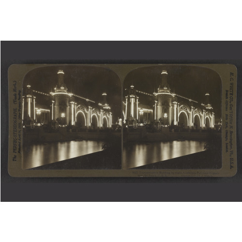 Transportation Building By Night, Louisiana Purchase Exposition, St. Louis, U. S. A., 1904