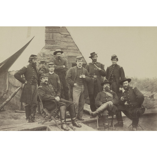 Officers Of 119th Pennsylvania Infantry, circa 1862, View 1