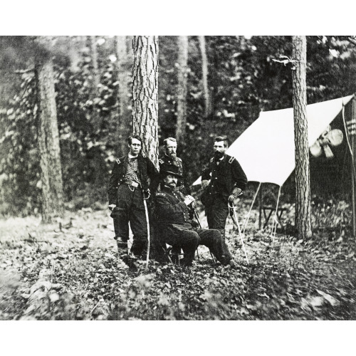 Generals, Barlow, Birney, Gibbon, & Hancock, USA, circa 1861