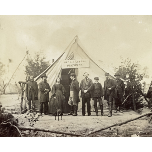 Post Office At Headquarters Army Of Potomac, Falmouth, Va., circa 1863