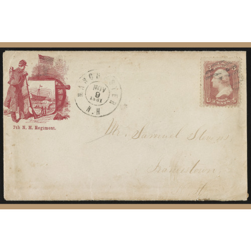 Civil War Envelope From Private Charles F. Stevens Of Co. A, 7th New Hampshire Infantry...