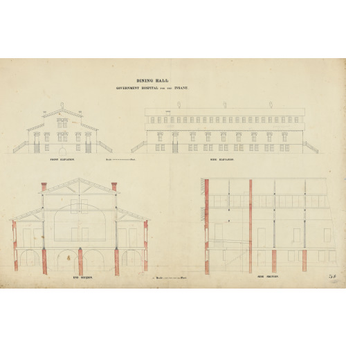 Saint Elizabeths Hospital, Washington, D.C., Dining Hall, 1885