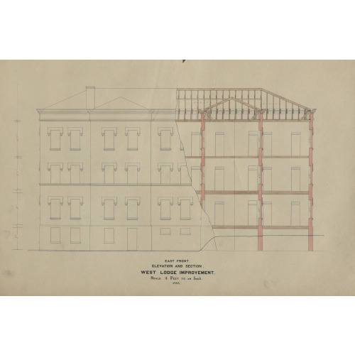 Saint Elizabeths Hospital, Washington, D.C., West Lodge, 1888