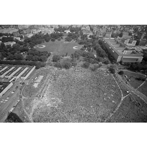 March On Washington, Looking North From Washington Monument, 1963
