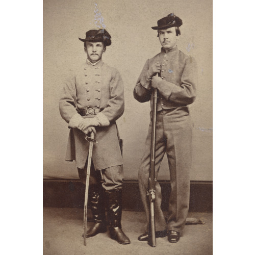 Brothers James Mchenry Howard (1838-1916), First Maryland Infantry, C.S.A. With Sword (Left) And...