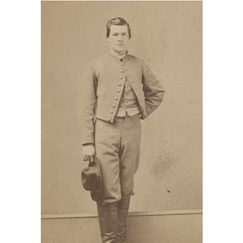 Unidentified Soldier In Confederate Private's Uniform, circa 1861