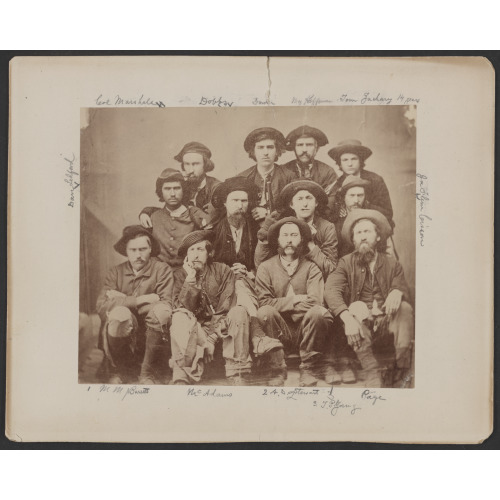 Group Of Union Officers Who Escaped From Confed. Prison At Columbia, South Carolina, In The Fall...
