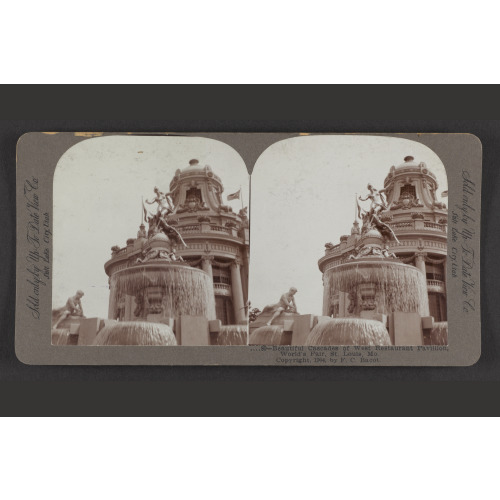 Beautiful Cascades Of West Restaurant Pavilion, World's Fair, St. Louis, Mo., 1904