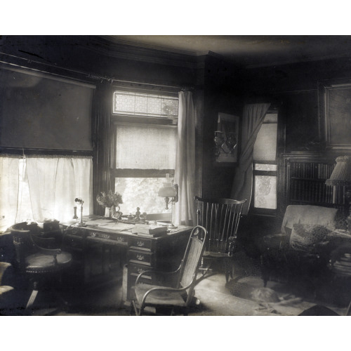 Sagamore Hill, View 3, President Roosevelt's Country Home The President's Desk., 1905