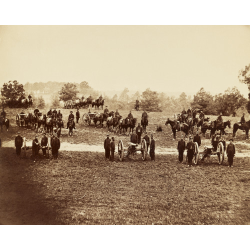 Union Field Artillery Unit In Position, circa 1861