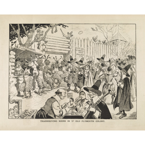Thanksgiving Scene In Ye Old Plymouth Colony, 1912