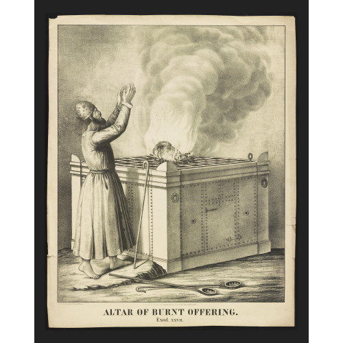 Altar Of Burnt Offering. Exod. XXVII, circa 1849