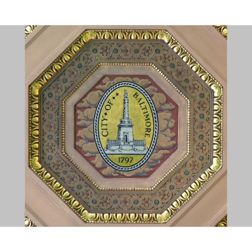 Ceiling Detail, City Of Baltimore Seal, At The William H. Welch Medical Library, The Library Of...