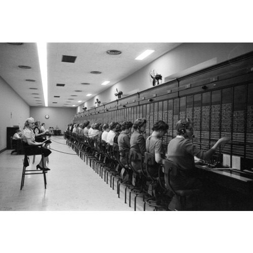 Women Working At The U.S. Capitol Switchboard, Washington, D.C., 1959