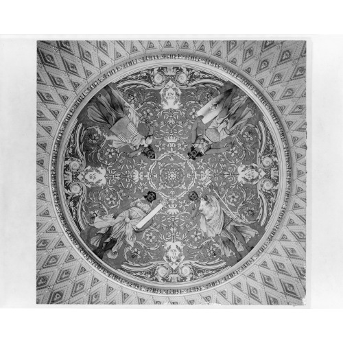 Ceiling Disc Mural By George Willoughby Maynard, In The Southwest Pavillion, Jefferson Building...