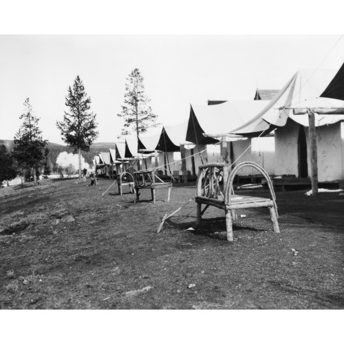 Geyser Basin, Tourist Accommodations, Yellowstone Park, 1903