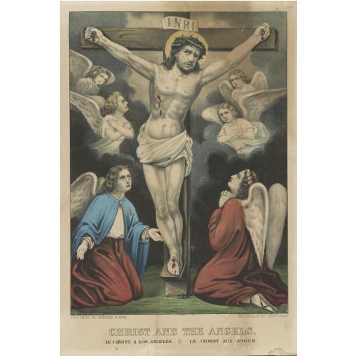 Christ And The Angels Le Cristo A Los Angeles = Le Christ Aux Anges., circa 1856